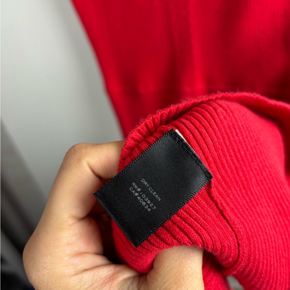 Marc by Marc Jacobs red corvette knit fit and flare dress - Picture 4 of 6